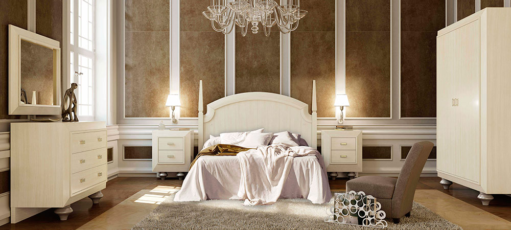 Dormitorio matrimonio de estilo clásico 